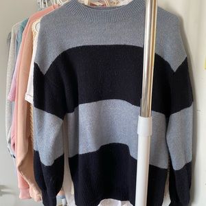 h&m black/navy and blue oversized sweater!